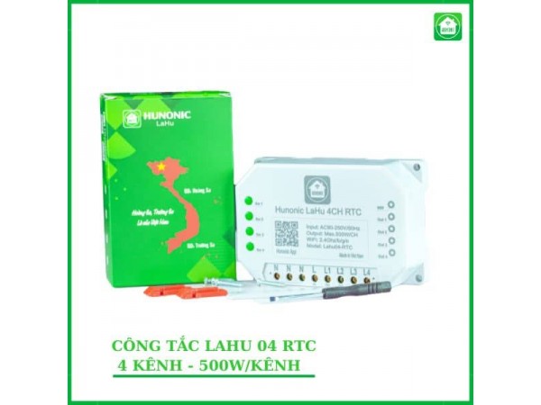Công Tắc Thông Minh Lahu 04 RTC Tích Hợp IC Thời Gian Thực